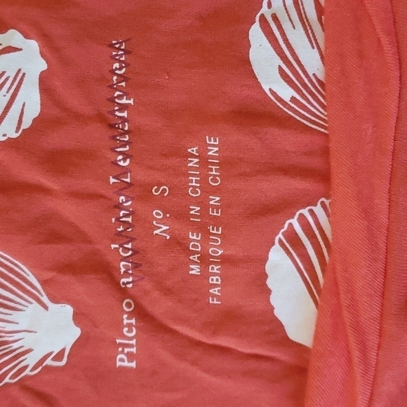 𝅺Anthropology Pilcro and the Letterpress Modal Boho Office Orange Top Women's - Picture 4 of 5